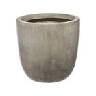 Pot Œuf, gris ciment Ø 35 x H. 34 cm